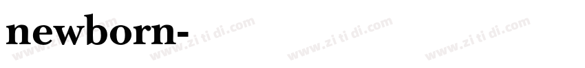 newborn字体转换