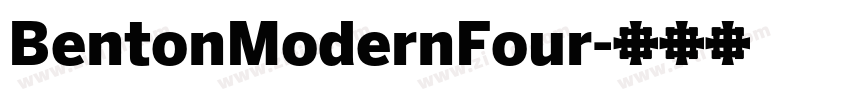 BentonModernFour字体转换