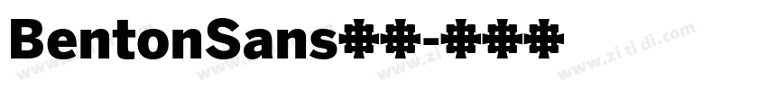 BentonSans字体字体转换