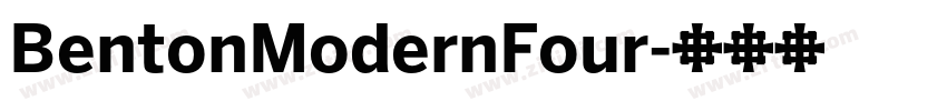 BentonModernFour字体转换