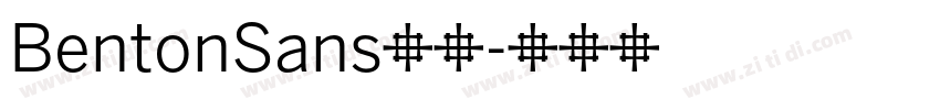 BentonSans字体字体转换