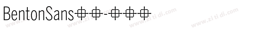 BentonSans字体字体转换