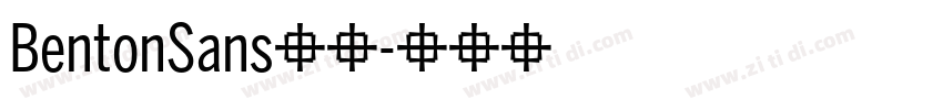 BentonSans字体字体转换