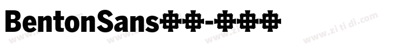 BentonSans字体字体转换