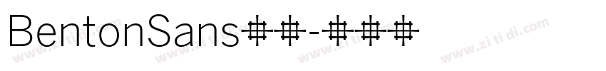 BentonSans字体字体转换