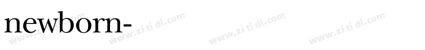 newborn字体转换
