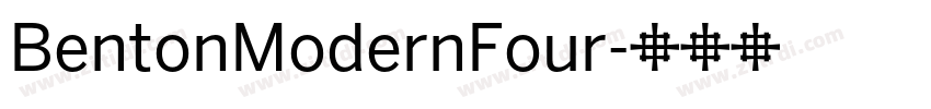 BentonModernFour字体转换