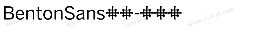 BentonSans字体字体转换