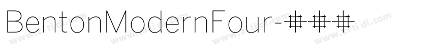 BentonModernFour字体转换
