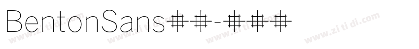 BentonSans字体字体转换