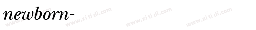 newborn字体转换