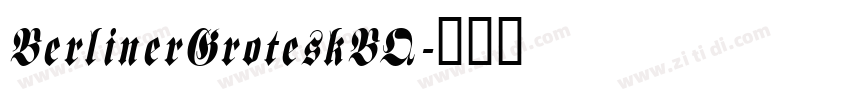 BerlinerGroteskBQ字体转换