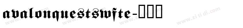 avalonquestswfte字体转换