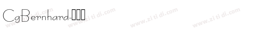 CgBernhard字体转换