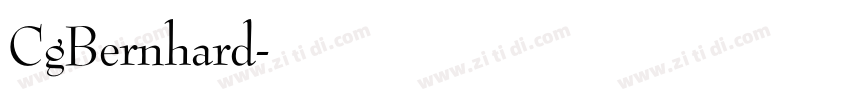 CgBernhard字体转换