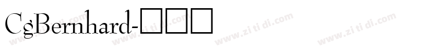CgBernhard字体转换