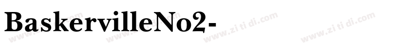 BaskervilleNo2字体转换