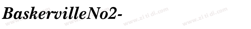 BaskervilleNo2字体转换