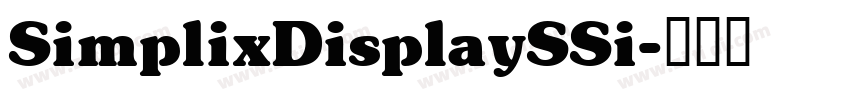 SimplixDisplaySSi字体转换