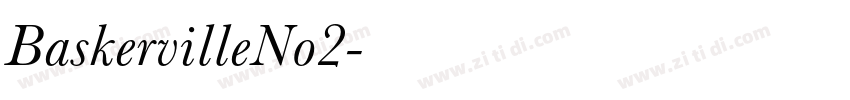 BaskervilleNo2字体转换