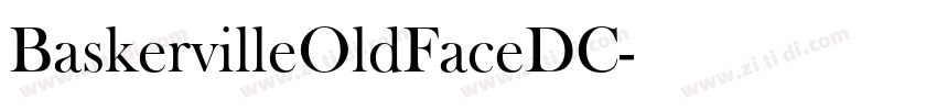 BaskervilleOldFaceDC字体转换