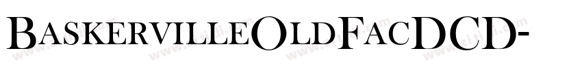 BaskervilleOldFacDCD字体转换