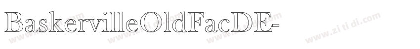 BaskervilleOldFacDE字体转换
