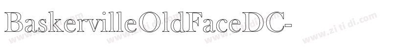 BaskervilleOldFaceDC字体转换