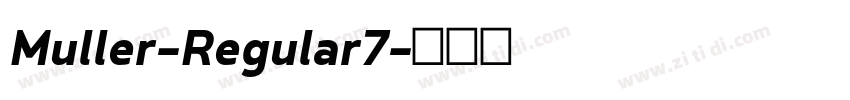 Muller-Regular7字体转换
