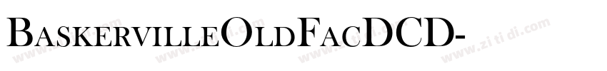 BaskervilleOldFacDCD字体转换