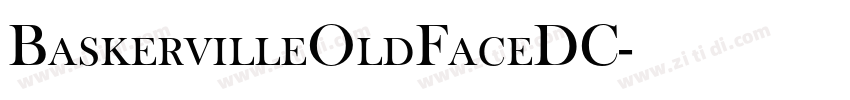 BaskervilleOldFaceDC字体转换