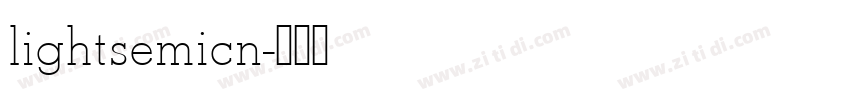 lightsemicn字体转换