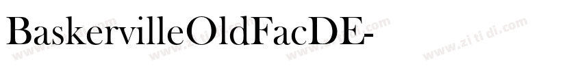BaskervilleOldFacDE字体转换