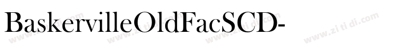 BaskervilleOldFacSCD字体转换