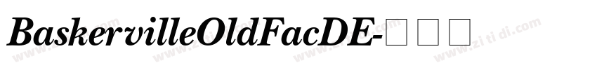 BaskervilleOldFacDE字体转换