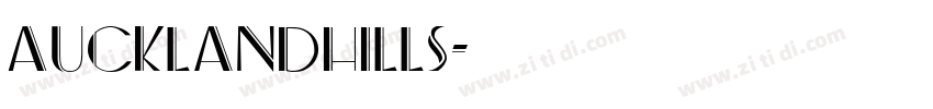 AucklandHills字体转换