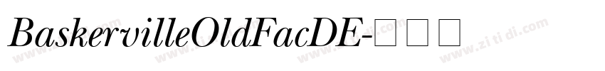 BaskervilleOldFacDE字体转换
