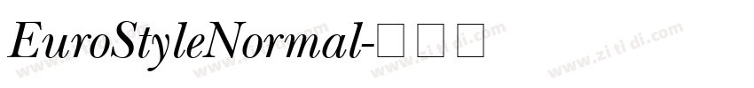 EuroStyleNormal字体转换
