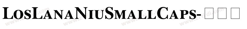 LosLanaNiuSmallCaps字体转换