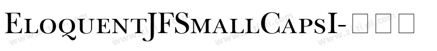 EloquentJFSmallCapsI字体转换