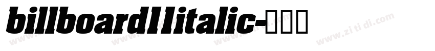 billboard11italic字体转换