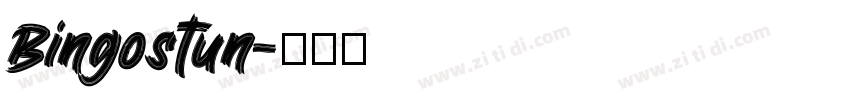 Bingostun字体转换