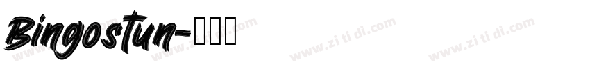 Bingostun字体转换