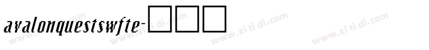 avalonquestswfte字体转换