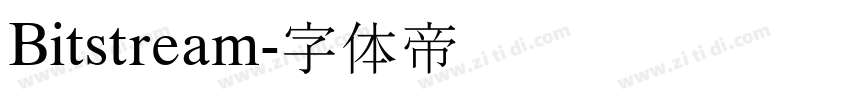 Bitstream字体转换 Bitstream字体转换