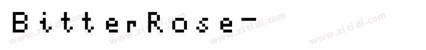 BitterRose字体转换