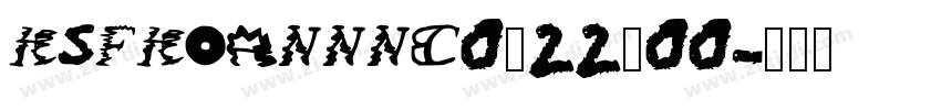 KSFKOANNNC0_22_00字体转换 KSFKOANNNC0_22_00字体转换