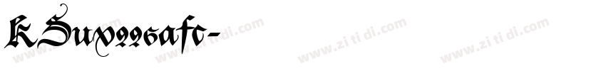 KSuvxxsafc字体转换