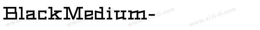 BlackMedium字体转换