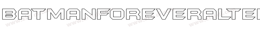 BatmanForeverAlterna字体转换